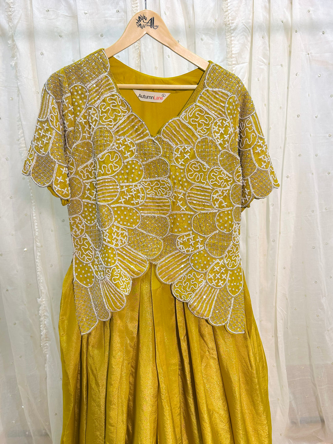 Rasa Sunshine Handwork Luxury Fusion Wear Gown