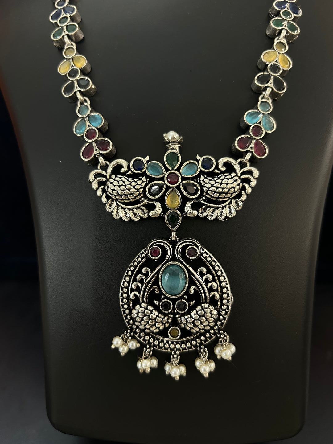 Antara Oxidised necklace set