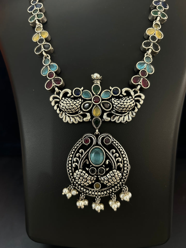 Antara Oxidised necklace set