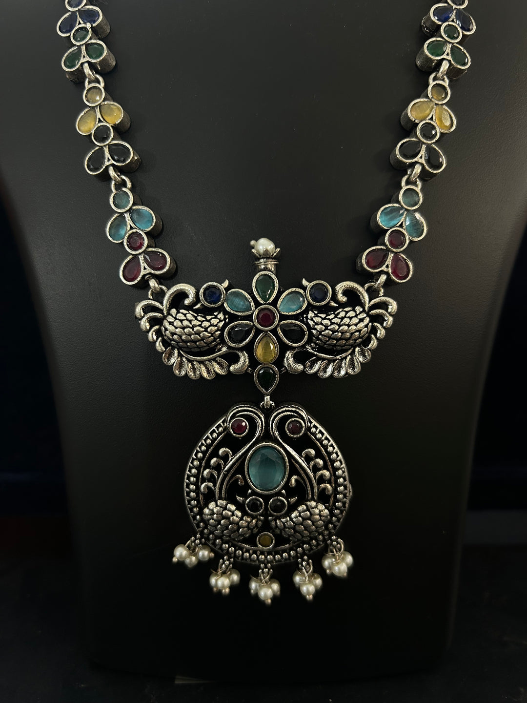 Antara Oxidised necklace set