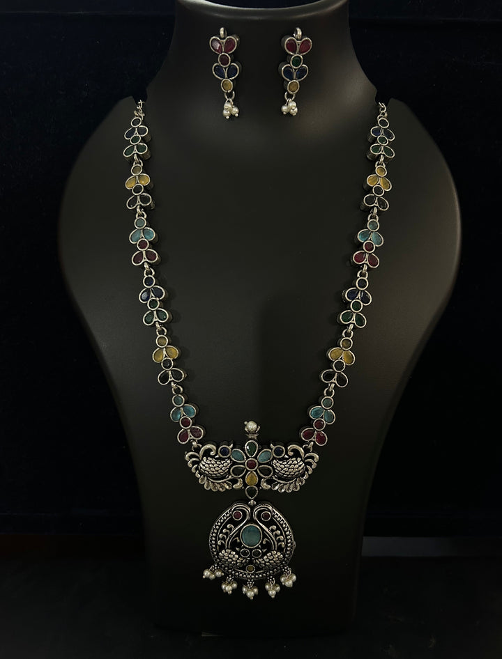Antara Oxidised necklace set