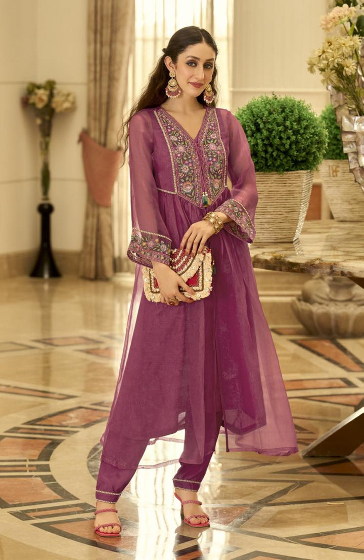 Prema blossom embroidery jacket suit set