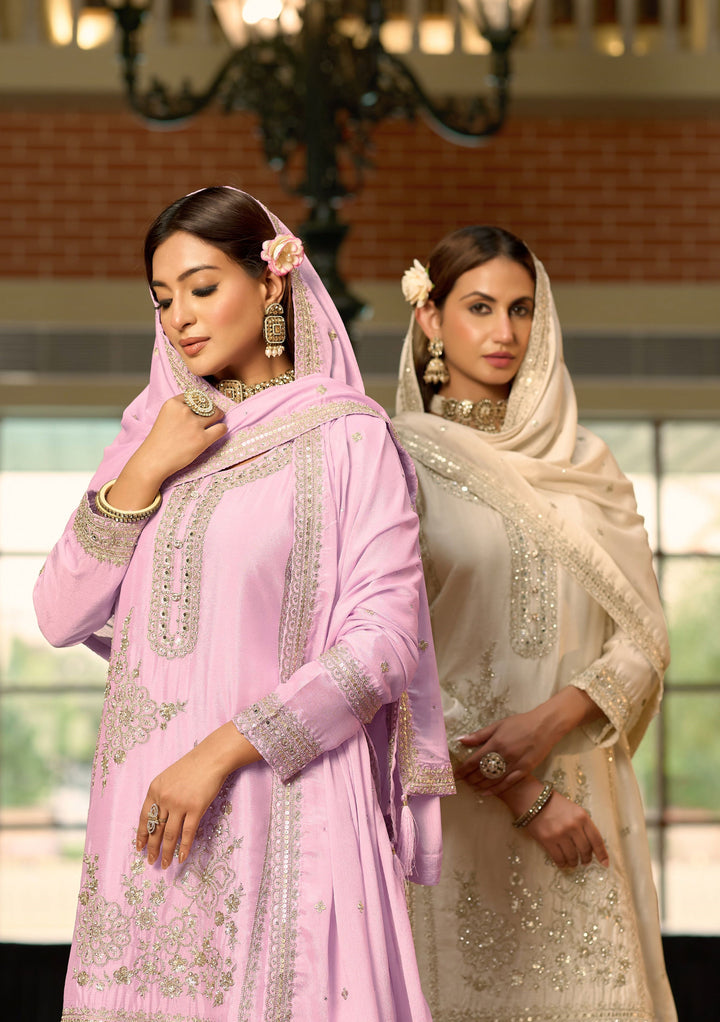 Tasuvre Rosy Full Work sharara set