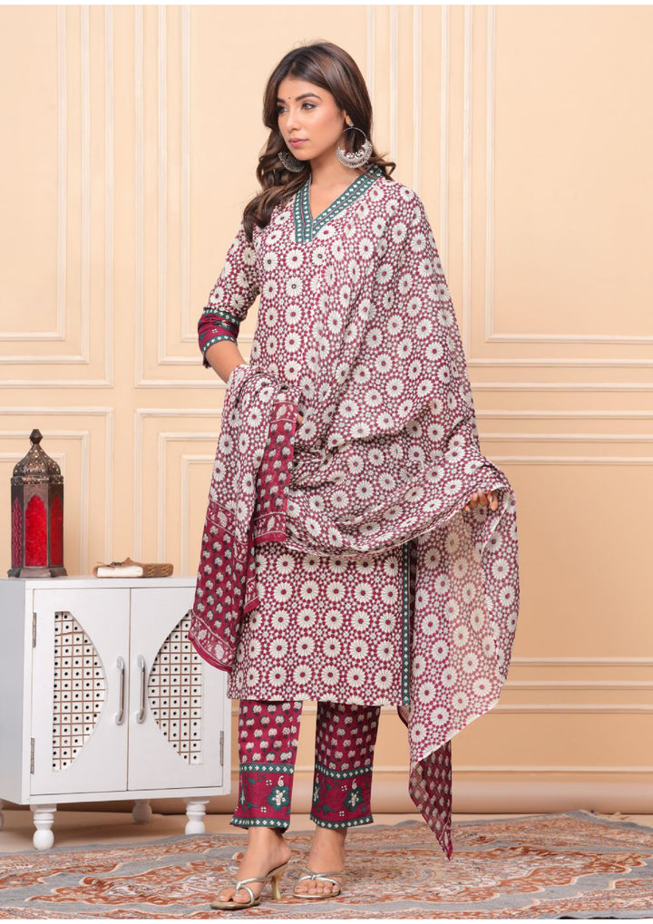 Reswas Pranik Cotton Suit Set