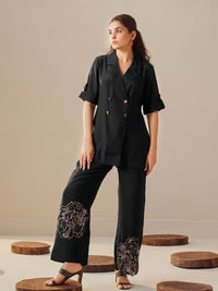 Tisca pitch Embroidery Co-ord set