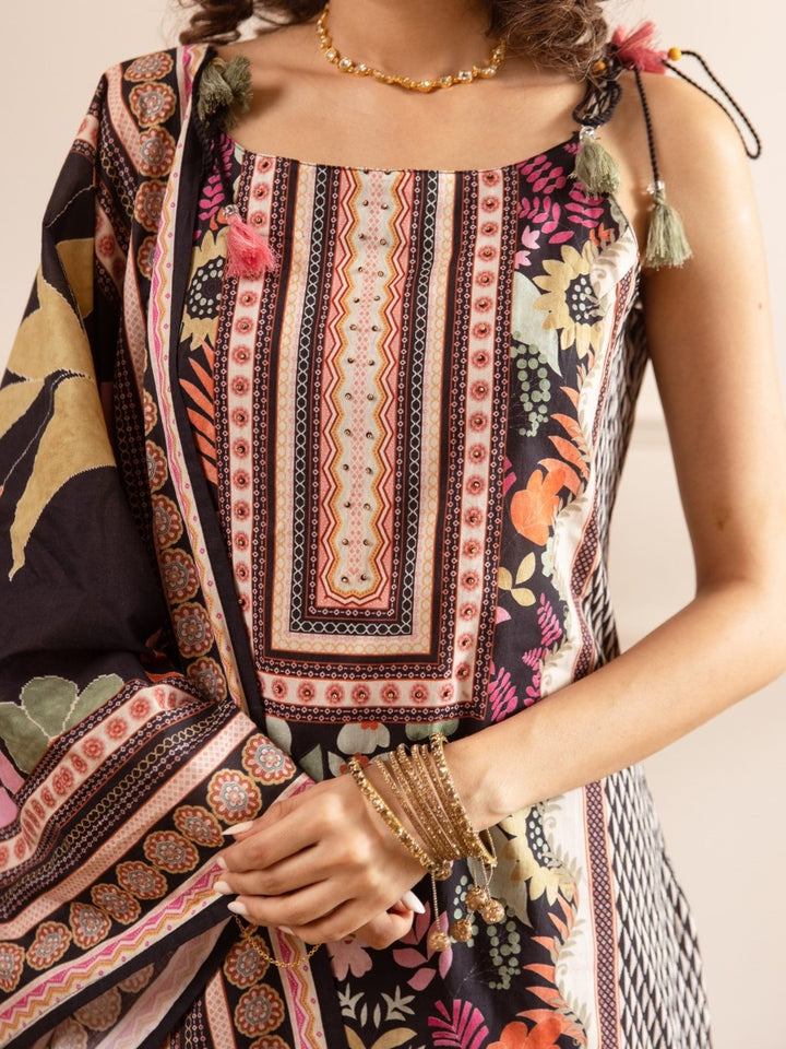 Karen Moonstone printed cotton suit set