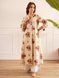 Karen sand Cotton kurta pant set