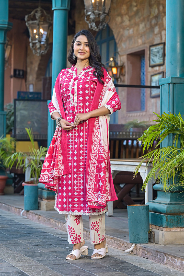 Bodhi Rose Pure Cotton Suit Set