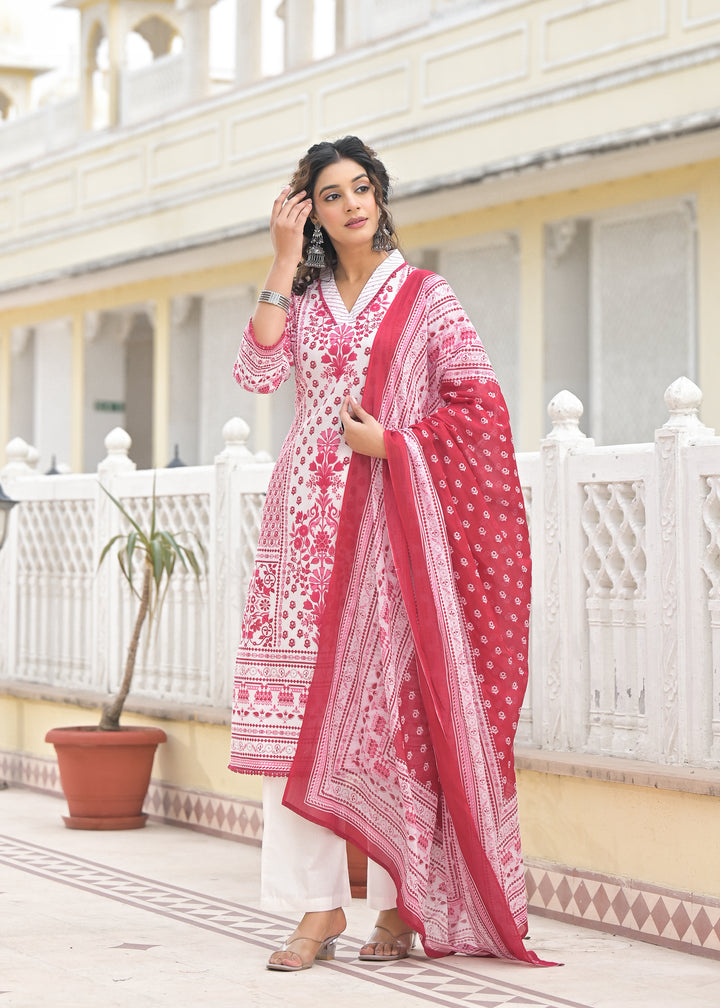 Bodhi Rosy Printed Cotton Suit Set