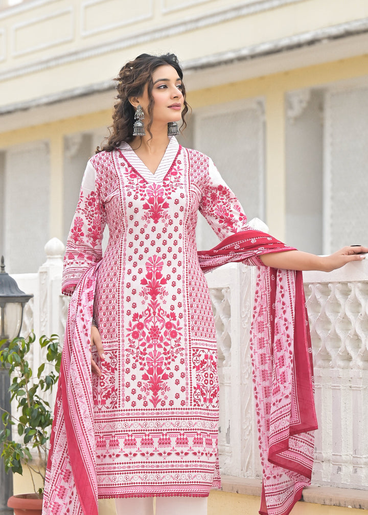 Bodhi Rosy Printed Cotton Suit Set