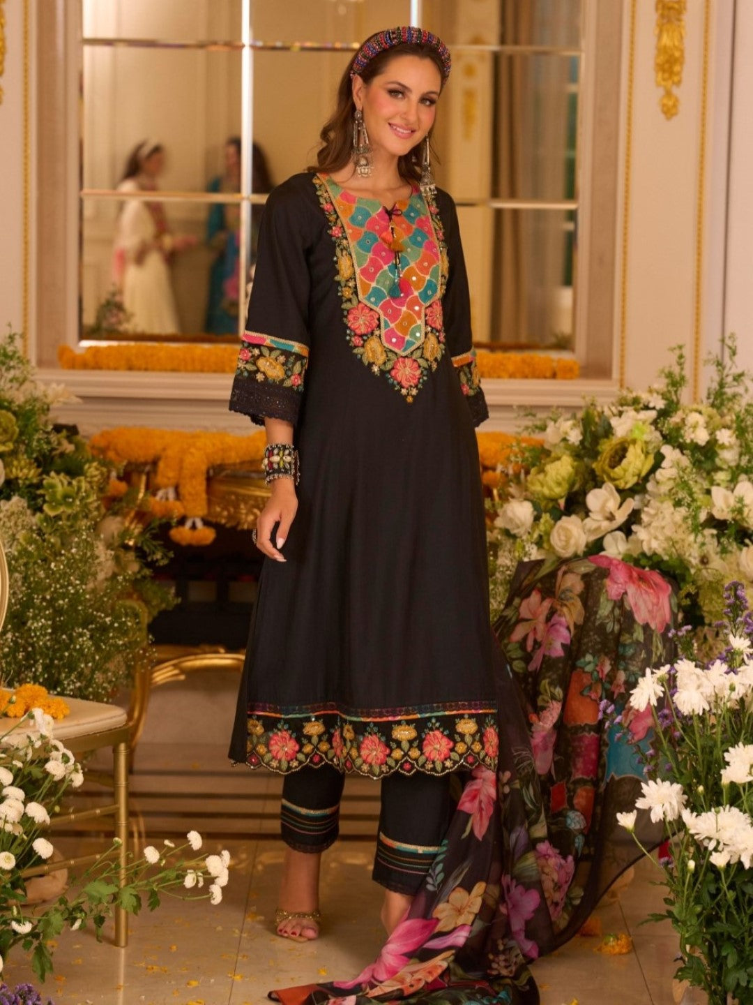 Nazia Jade Embroidery Full Work Suit Set