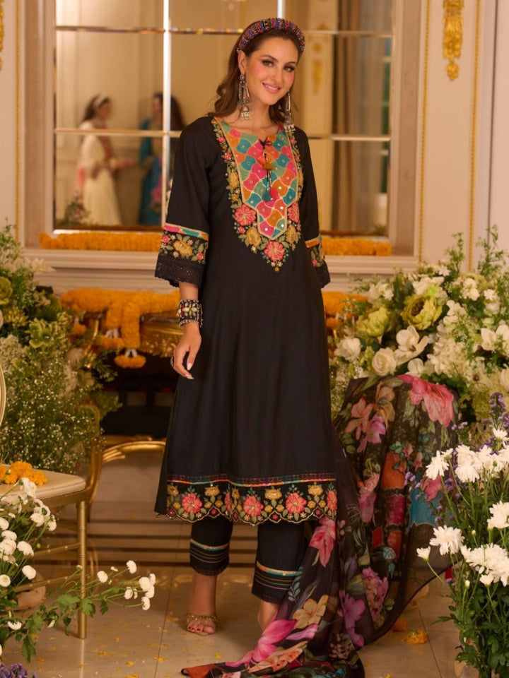 Nazia Jade Embroidery Full Work Suit Set