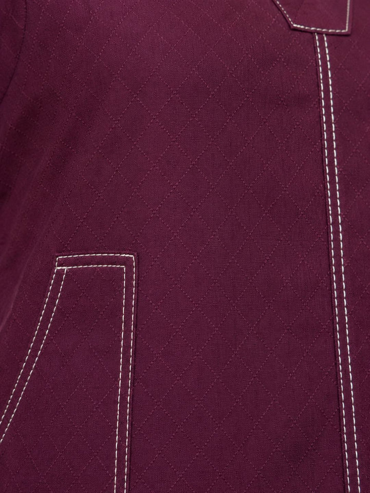 Akshara garnet cotton dress