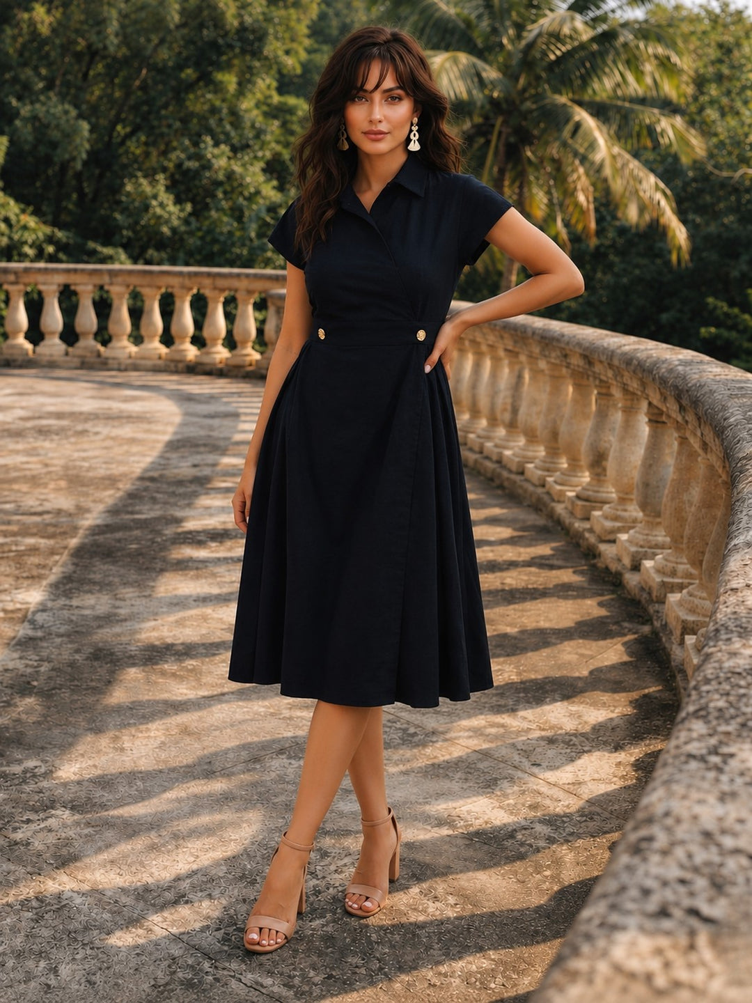 Ivanka jade cotton dress