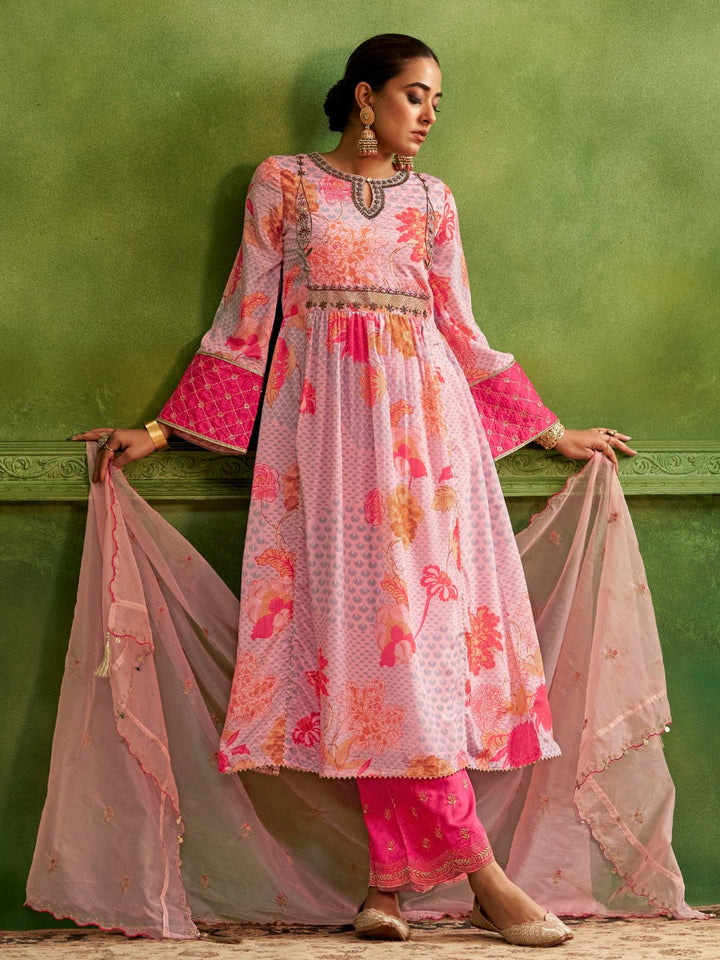 Adya Gulab Luxury Anarkali Suit Set