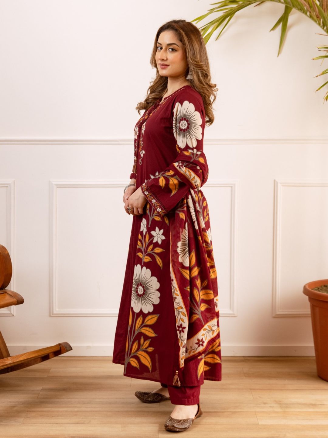 Karen Mulberry Cotton Suit Set