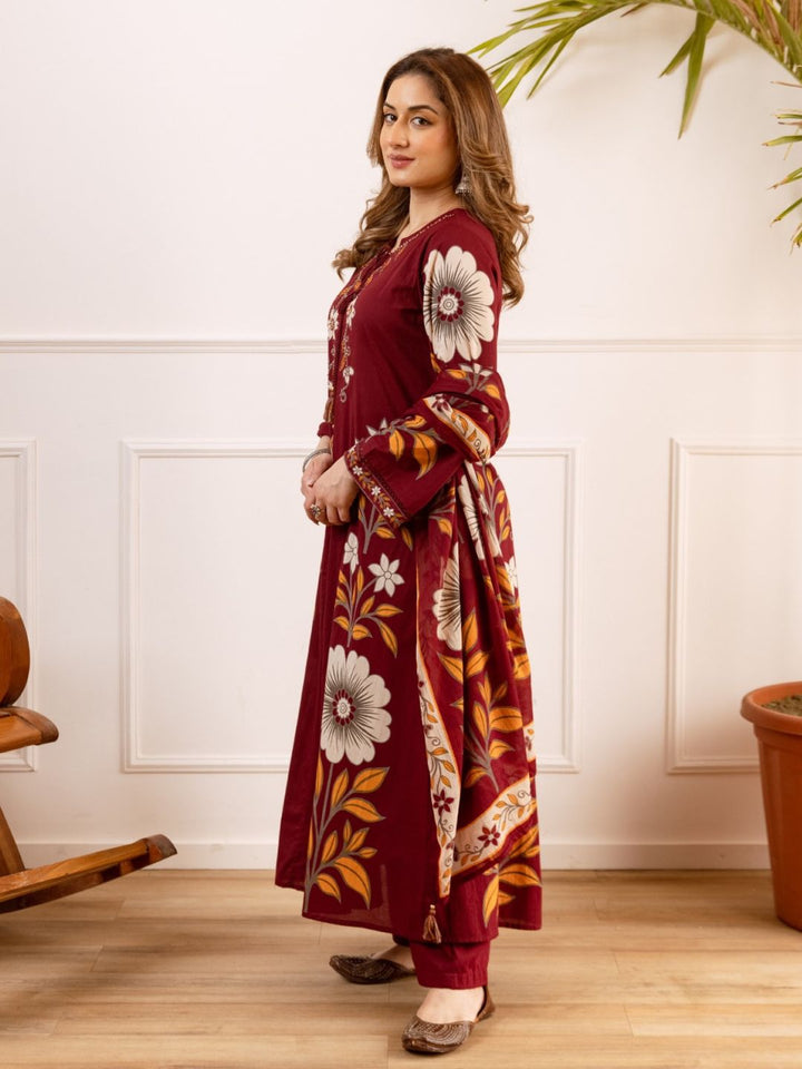Karen Mulberry Cotton Suit Set