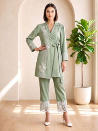 Selena Pasteli Embroidery Co-ord Set