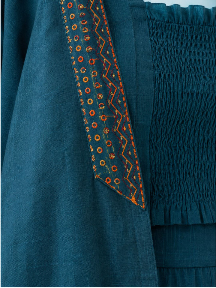 Chaitri Teal Fusion 3 pc set