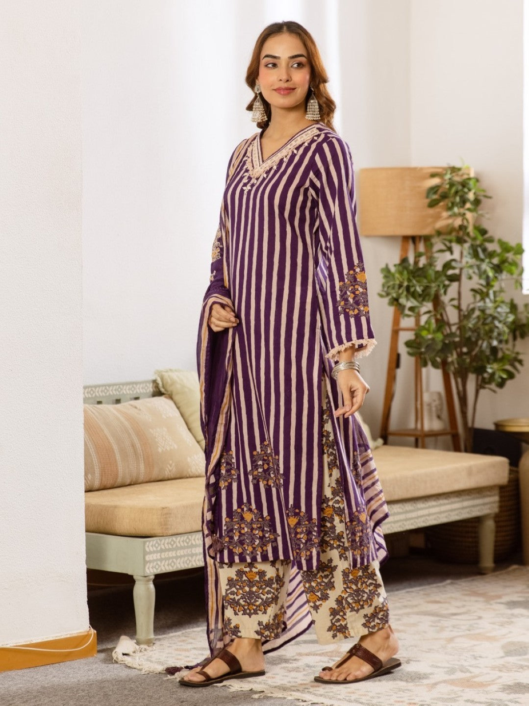 Kamli Iris Cotton Suit Set