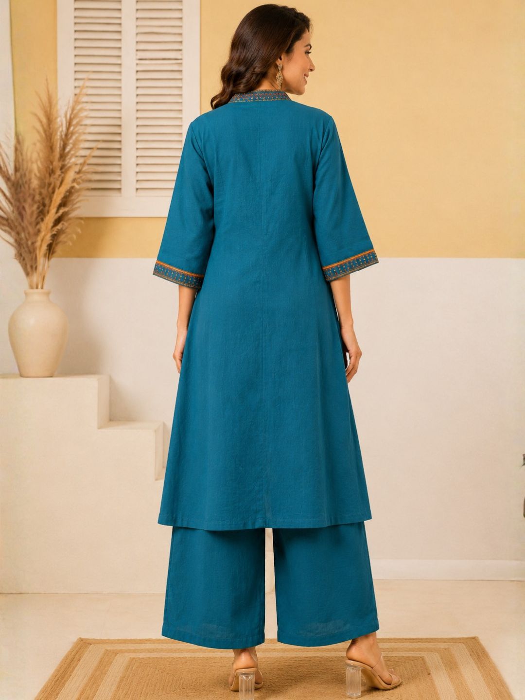 Chaitri Teal Fusion 3 pc set