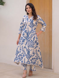 Mayri Prussian Cotton Co-ord Set