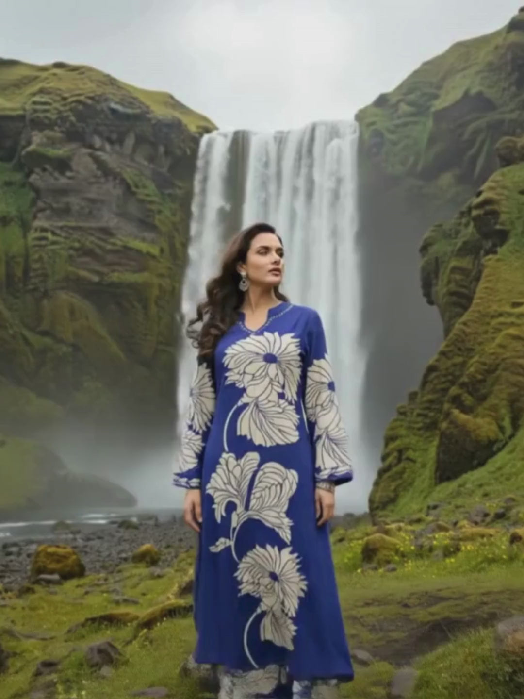 Bakul Spruce Digital Printed Kurta Pant Set