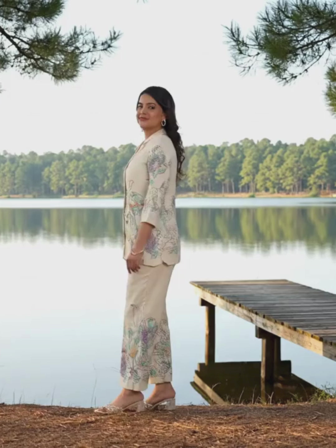 Hardik Snow Printed Cotton Co-ord Set