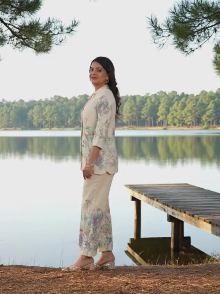 Hardik Snow Printed Cotton Co-ord Set