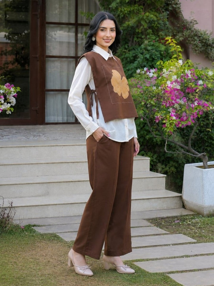 Tatva chicory cotton coord set