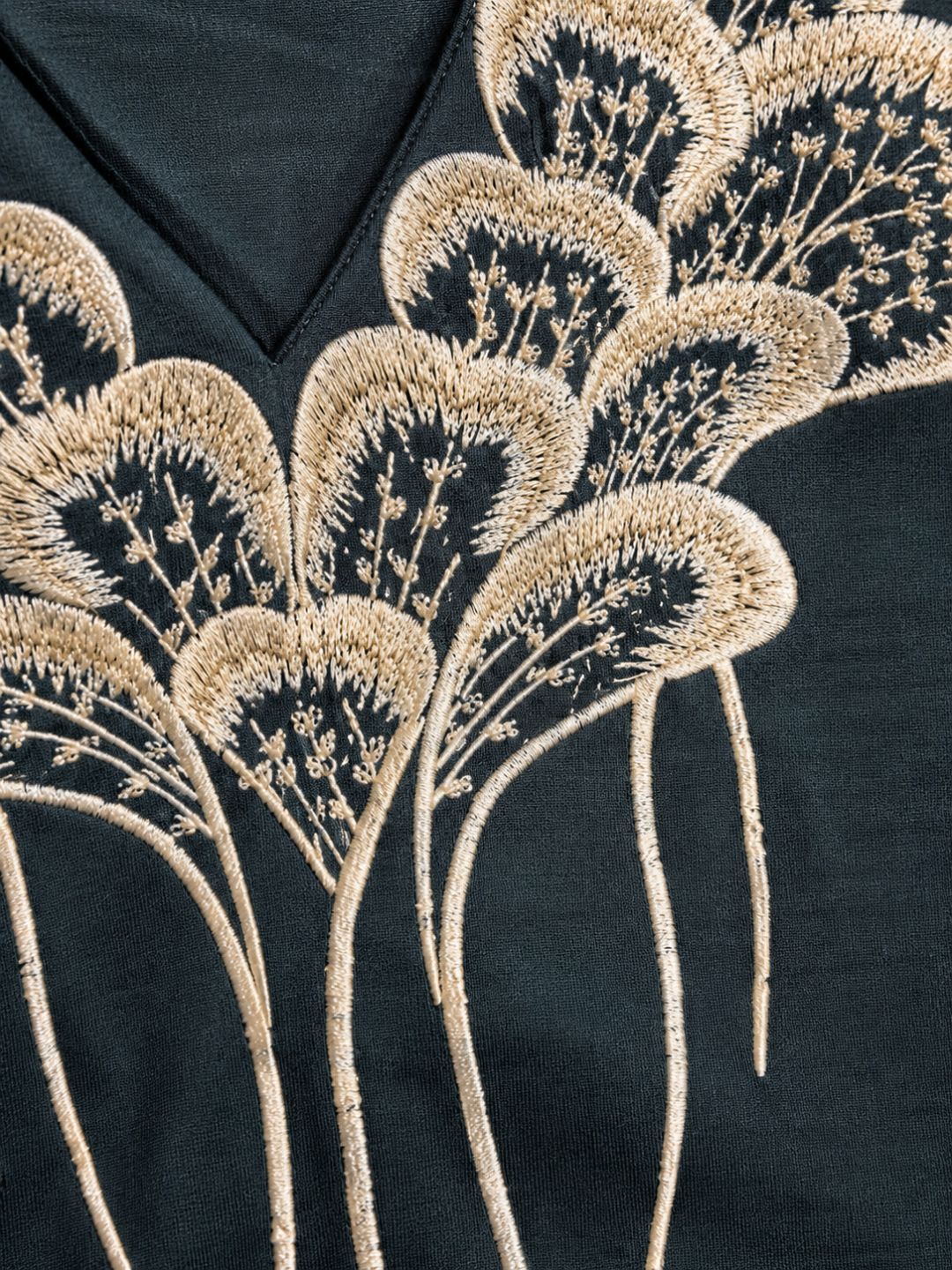 Chandri Pine Embroidered Kurti