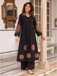 Karen ebony embroidery kurta pant set