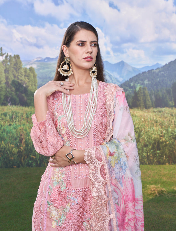 Noori Apricot Full Heavy Work Premium Pakistani Suit Set