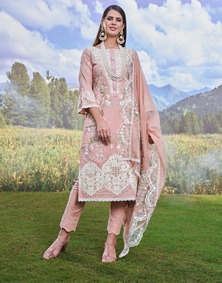 Noori Blush Full Heavy Work Premium Pakistani Suit Set