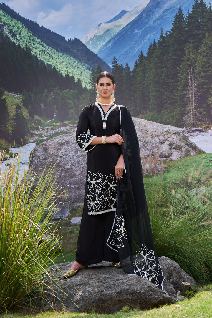 VARIDHI BLACK EMBROIDERED SUIT SET