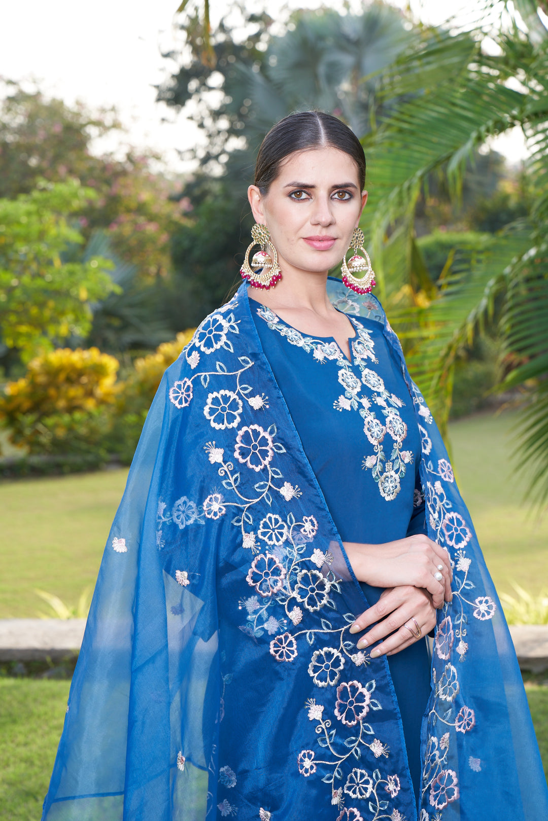 Maksoor Azure Full Work Pakistani Suit Set