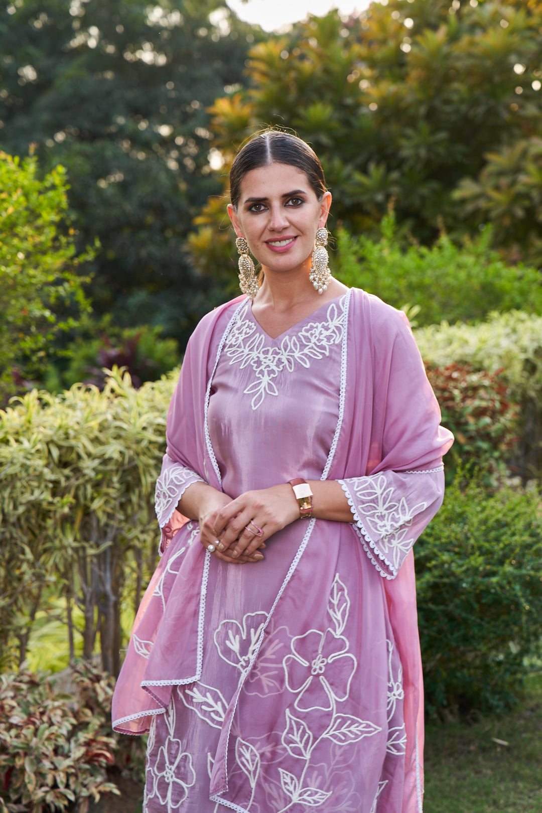 VARIDHI LILAC EMBROIDERED SUIT SET