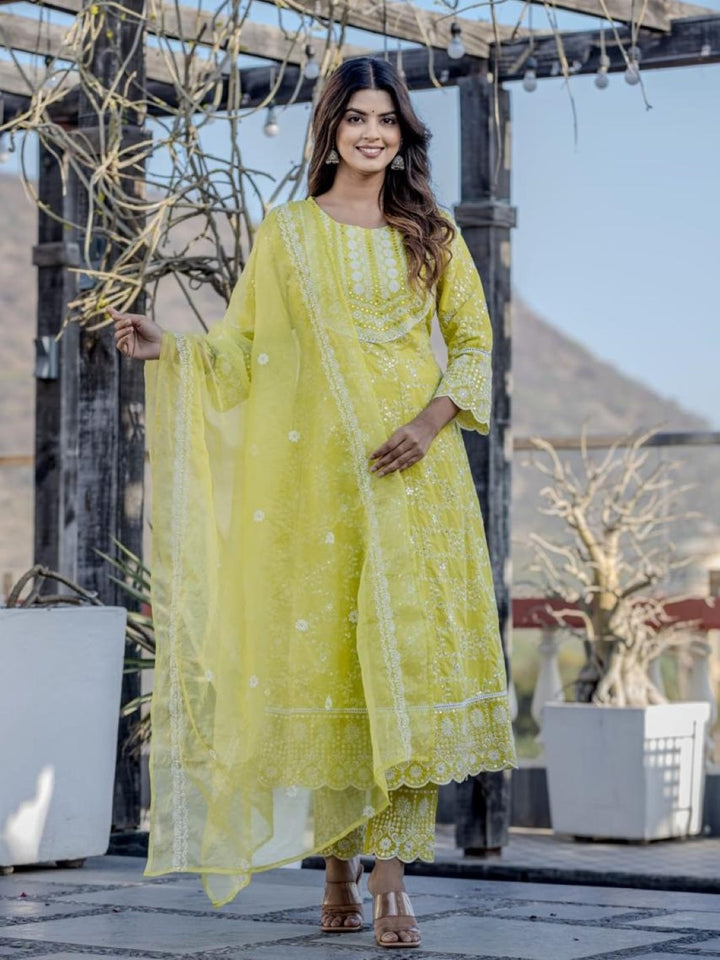 sanmati vivid full work suit set