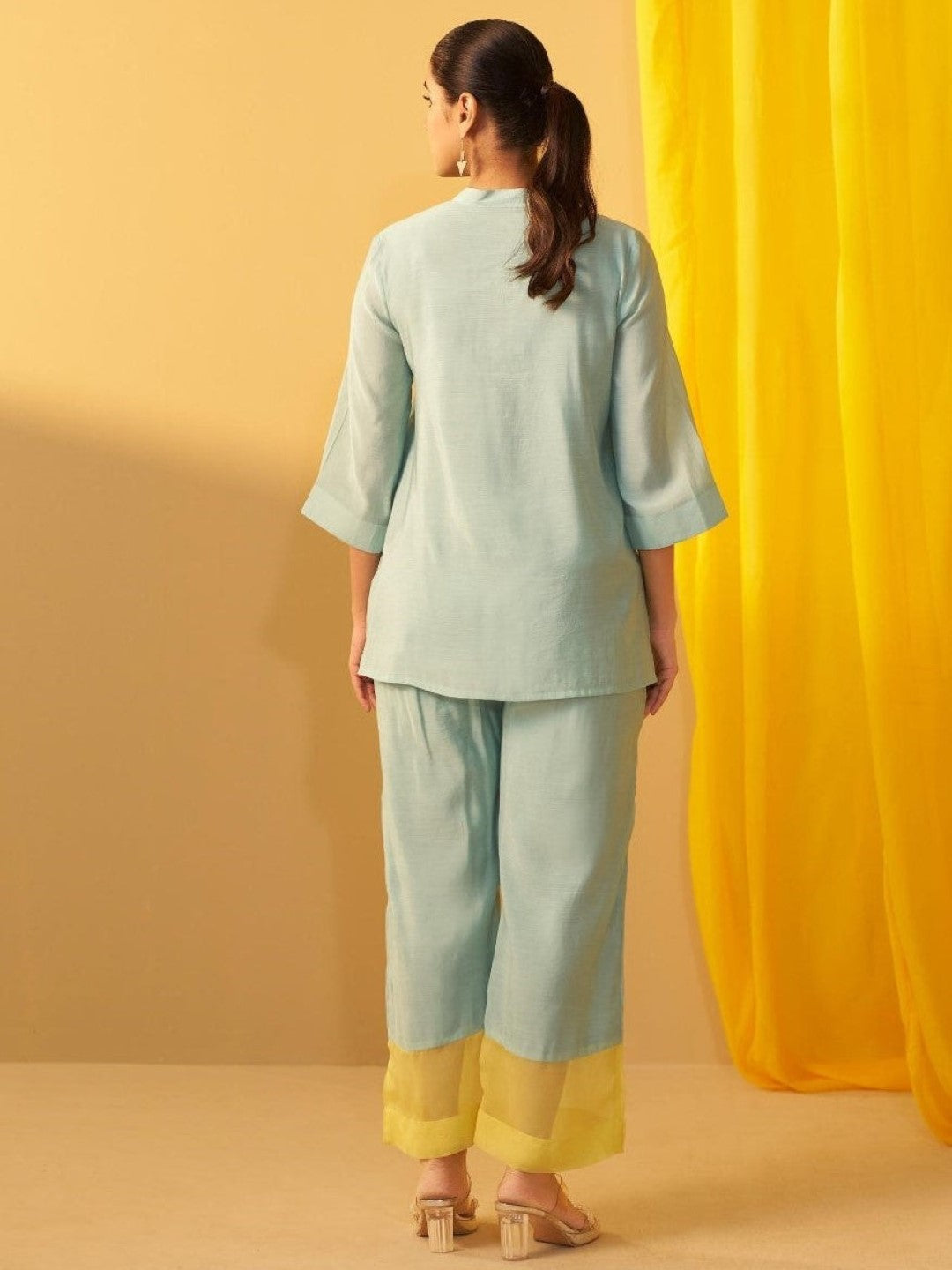 Tisca Sky Applique Co-ord Set