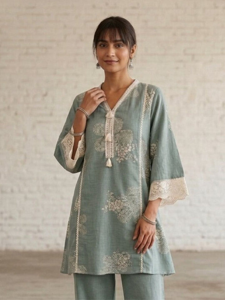 Swades flint cotton co-ord set