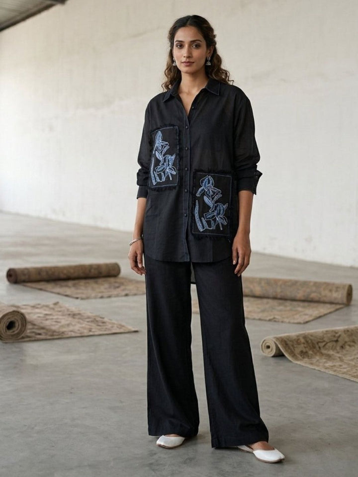 Swades spot embroidery cotton co-ord set