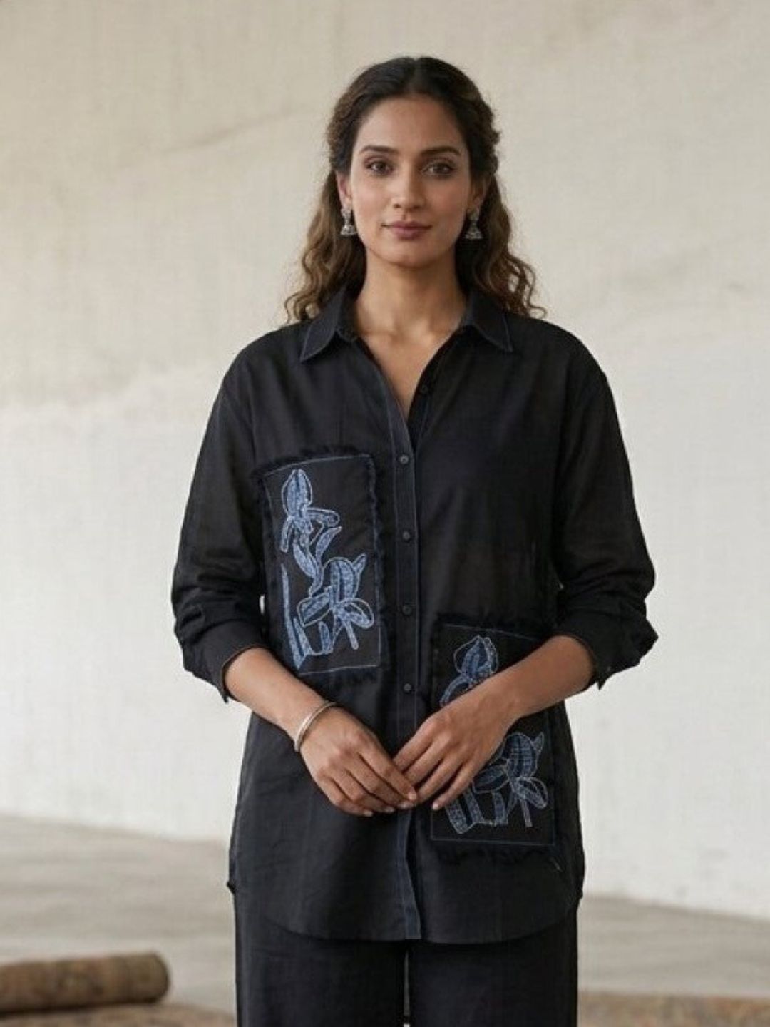 Swades spot embroidery cotton co-ord set