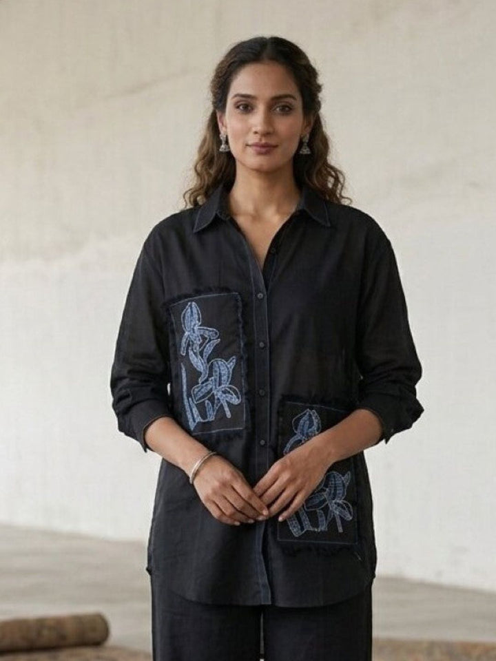 Swades spot embroidery cotton co-ord set