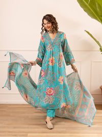 Karen artic embroidery cotton suit set