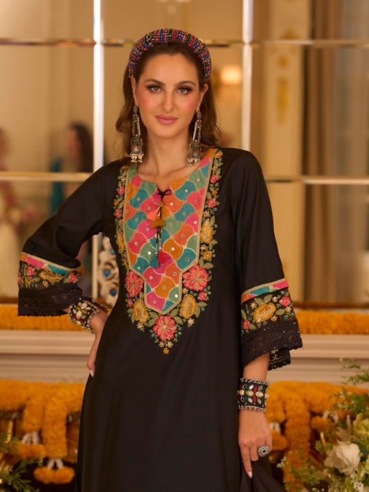 Nazia Jade Embroidery Full Work Suit Set