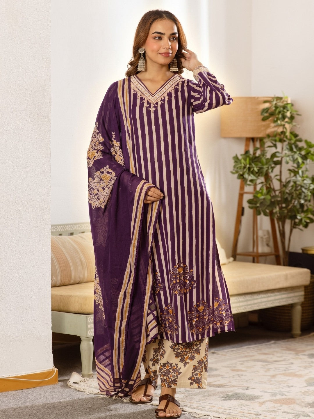 Kamli Iris Cotton Suit Set