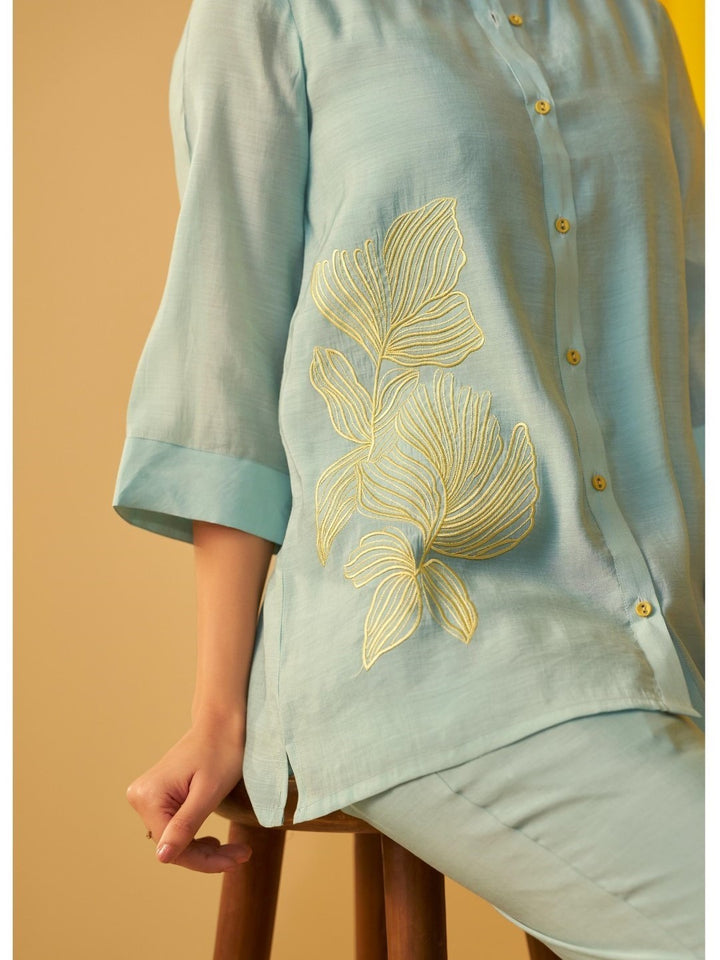 Tisca Sky Applique Co-ord Set