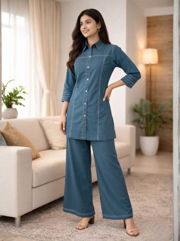Akshara yale cotton co-ord set