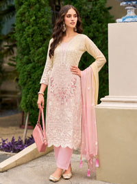 FAIZA PINK FULL WORK PREMIUM SUIT SET