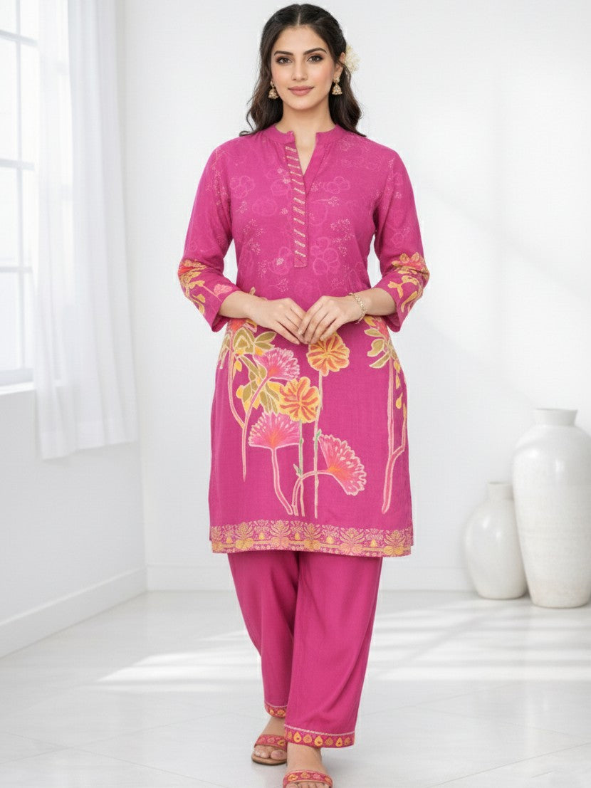 Palash flamingo premium co-ord set